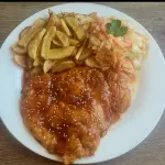 300 gra aprox Milanesa de pollo bbq