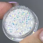 Glitter Flocado Branco N•125