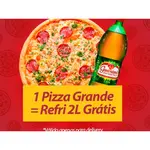 Pizza gigante + Guaraná Kuat ou Guaraná antártica 2 litros