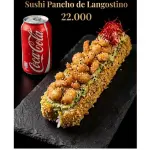 Pancho langostinos mas Coca Cola