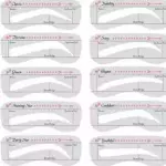 Guia de plastico para cejas