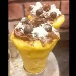 Cone Pizza Doce Ninho com Nutella