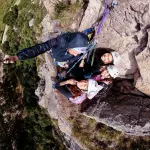 Escalada en roca  80mts de altura