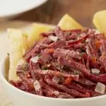 332 - Carne Seca com Mandioca