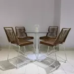 Mesa Tulip 90cm + 4 sillas Tulum
