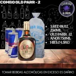 Old Parr + 3 Red Bull + Hielo