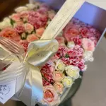 Box FLower Luxo Quadrada M