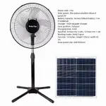 Ventilador recargable pedestal panel