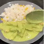 Fajitas de pollo en crema