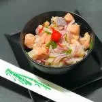 Ceviche misto - Salmão e Tilápia.