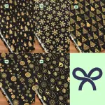 Papel de regalo Premium Negro #4132