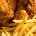 1/4 pollo frito