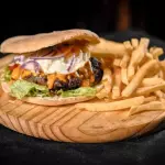 Hamburguesa con hasta 5 gustos