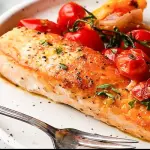 Salmão c/ Tomate Cereja Confitado