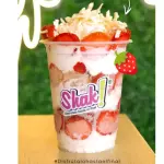 Fresas Con Crema Helado y Queso