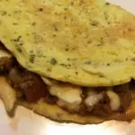 Crepioca Carne, queijo e ovo