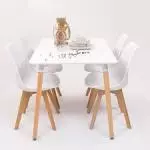 Mesa (haya)120x80 + 4 sillas Tulip