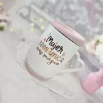 Mug base tapa mujer