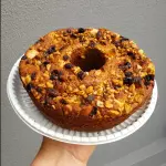 Bolo de Aveia, Frutas e Nozes s/açú