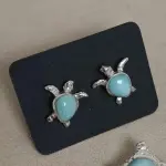 Zarcillos Tortuguita Larimar 925