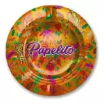 CINZEIRO METAL PAPELITO FAUNA LARANJ