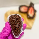 Coxinha de Morango de Brigadeiro