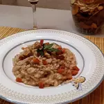 RISOTO DE FILET MIGNOM CON BACON