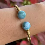 Pulsera rígida 2 piedras