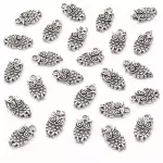 Dijes de Búho color plata pequeño