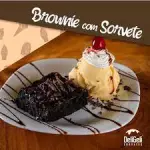 Brownie no prato