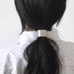 Metal hair silver 002