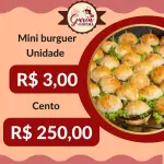 Cento de mini burguer