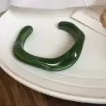 Pulsera acrilica irregular verde