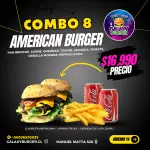 Combo 8 American burger