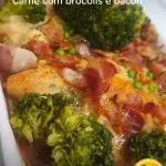 Parmegiana tilapia Brócolis, Bacon