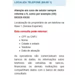 LOCALIZA TELEFONE (BASE 1)