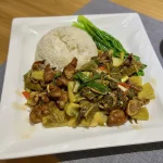 ARROZ CON INTESTINO SUANCAI 快餐酸菜炒大肠饭