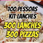 300 LANCHES 300 PIZZAS