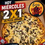 Pizza 2x1 MIÉRCOLES