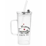 Vaso pitillo cuadrado amor