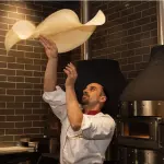 Acrobatic pizza show