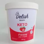 Gelato de Fresas con crema Keto
