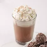 Hot chocolate with cream