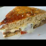 Hamburgão na caixa tradicional