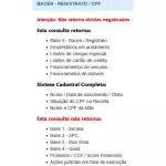 BACEN - REGISTRATO / CPF