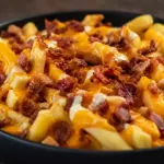 Batata com cheddar e bacon