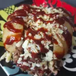 Batata de Carne ao Molho Barbecue