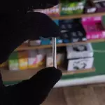 PITEIRA DE VIDRO SIMPLES 4mm x 3,5cm