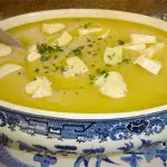 Creme de mandioquinha e brie