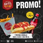 Hotdog Snack 80g + Coca355 Sin Azuca